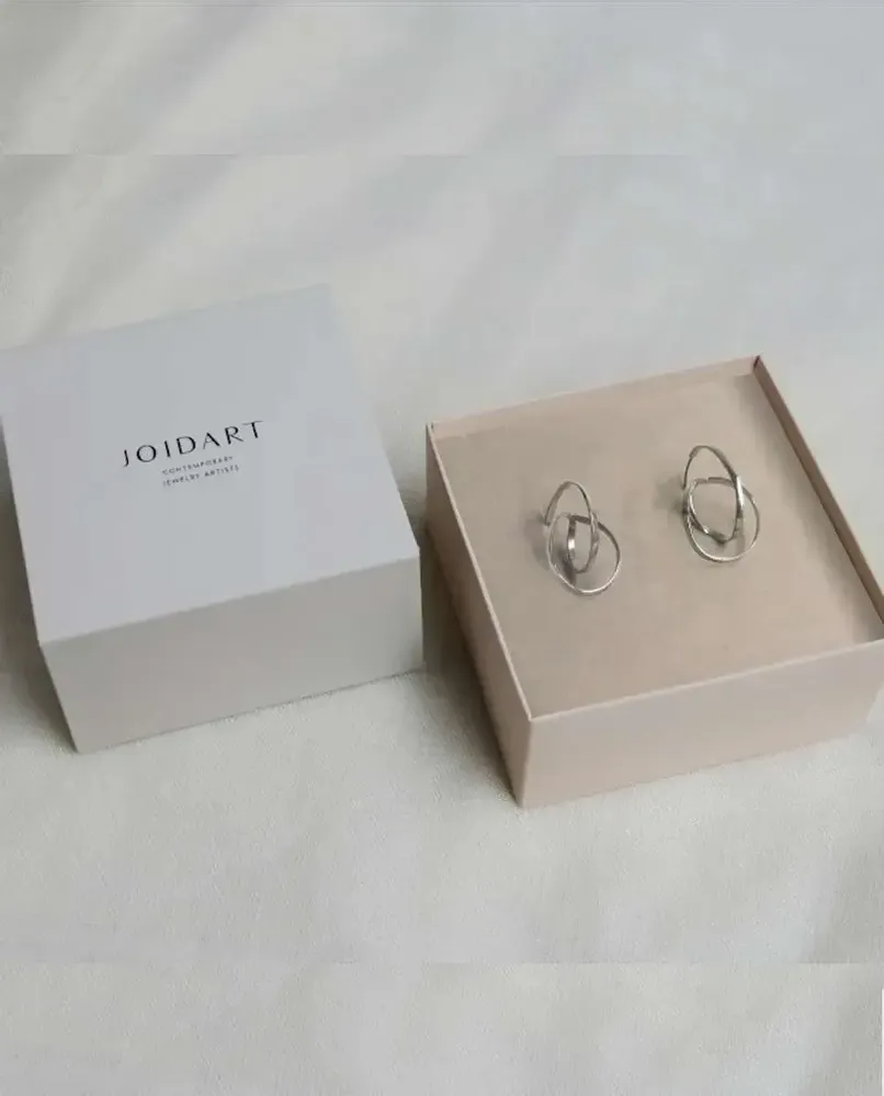 Bijoux - BOUCLES D'OREILLES EN ARGENT EMBOLIC MOYENNES - JOIDART