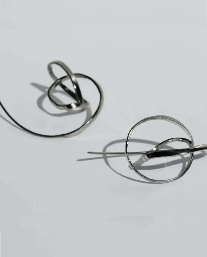 Bijoux - BOUCLES D'OREILLES EN ARGENT EMBOLIC MOYENNES - JOIDART