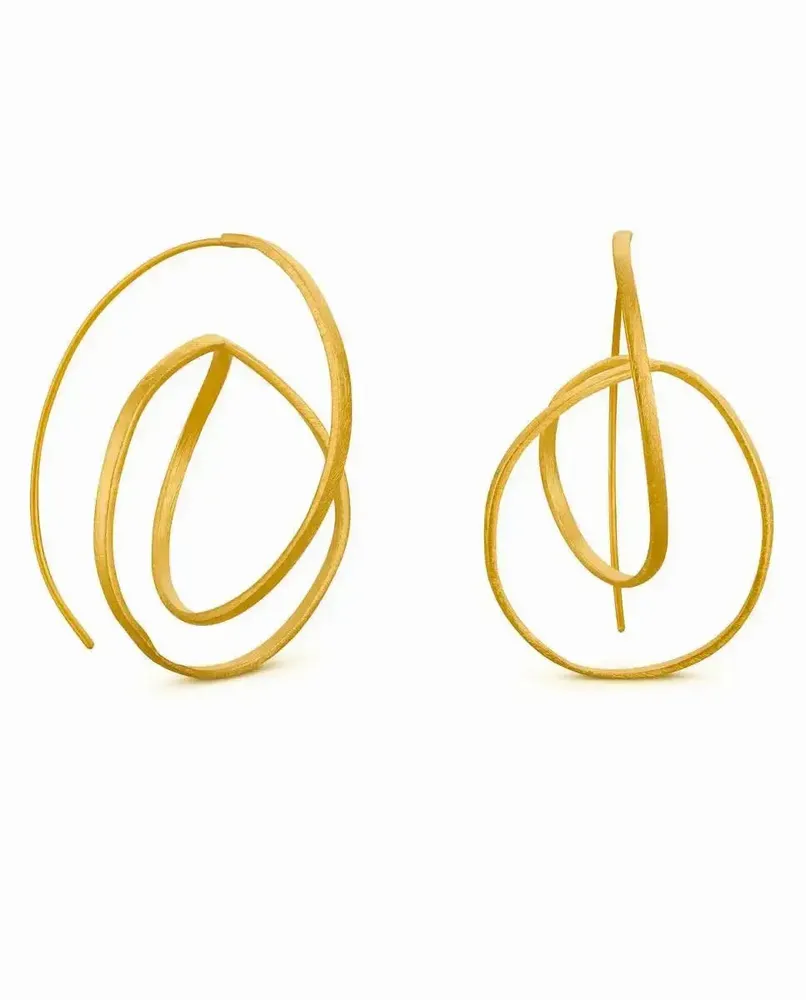 Bijoux - BOUCLES D'OREILLES DORÉES EMBOLIC GRANDES - JOIDART