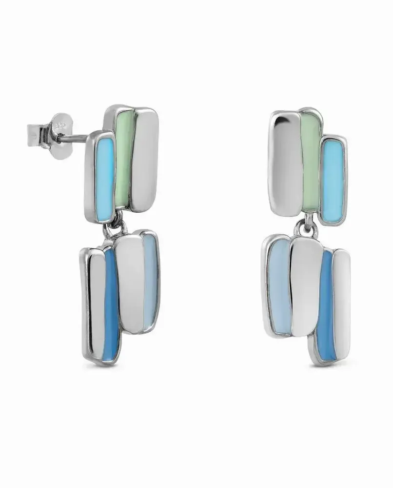 Bijoux - BOUCLES D'OREILLES EN ARGENT PALETTE - JOIDART