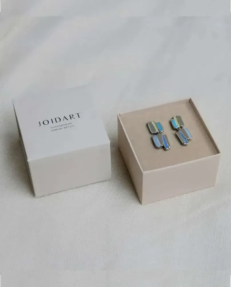 Bijoux - BOUCLES D'OREILLES EN ARGENT PALETTE - JOIDART