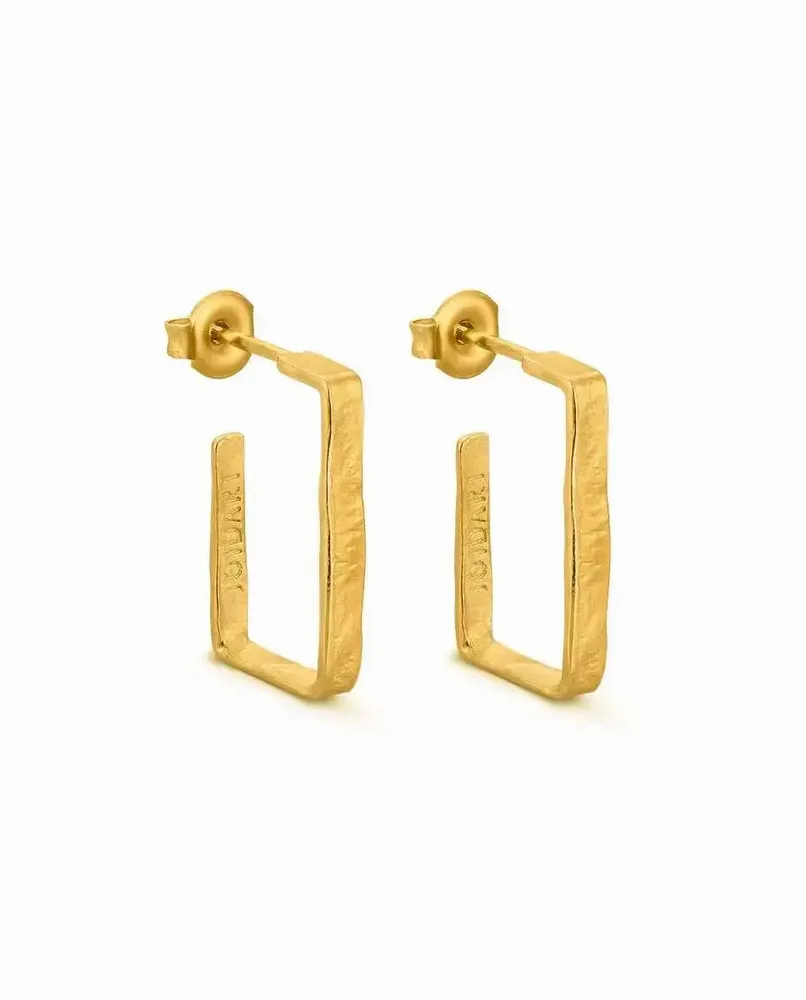 Jewelry - MEDIUM GOLDEN EARRINGS LIGNIS NARROW - JOIDART