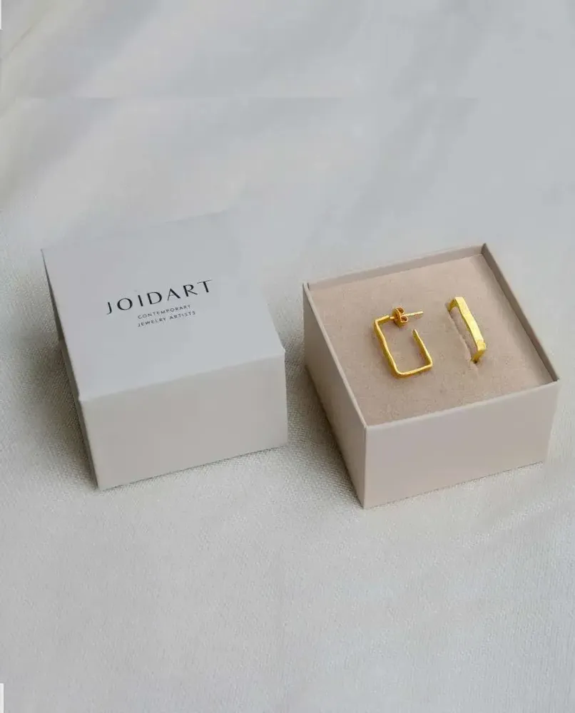 Jewelry - MEDIUM GOLDEN EARRINGS LIGNIS NARROW - JOIDART