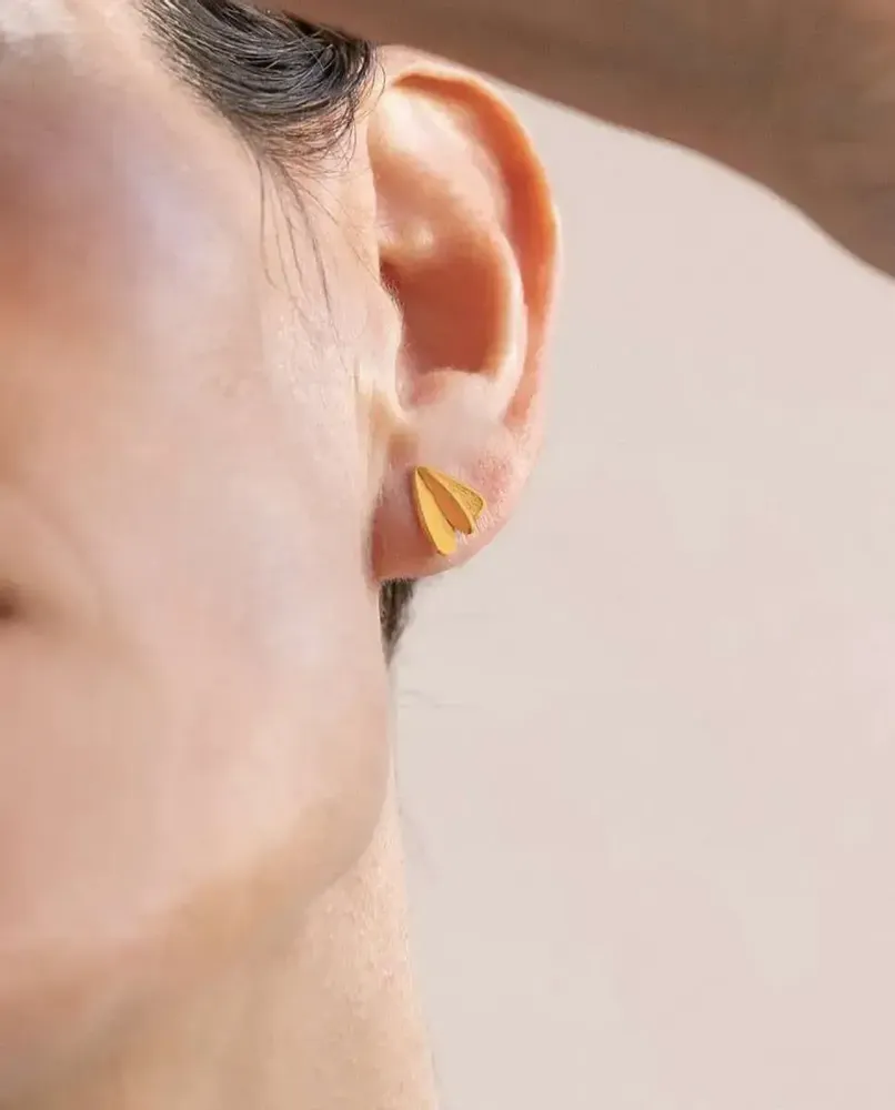 Bijoux - BOUCLES D'OREILLES PETITES DORÉES VOL PETITES - JOIDART