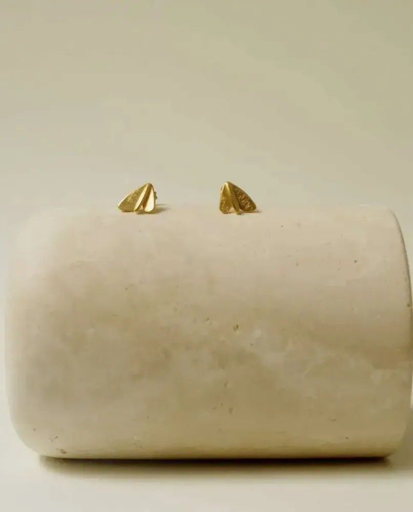 Bijoux - BOUCLES D'OREILLES PETITES DORÉES VOL PETITES - JOIDART