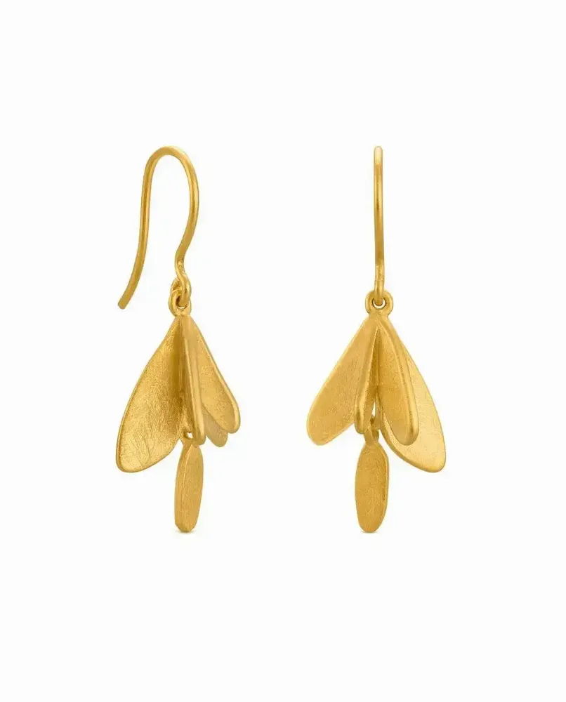 Bijoux - BOUCLES D'OREILLES CROCHET DORÉES VOL - JOIDART