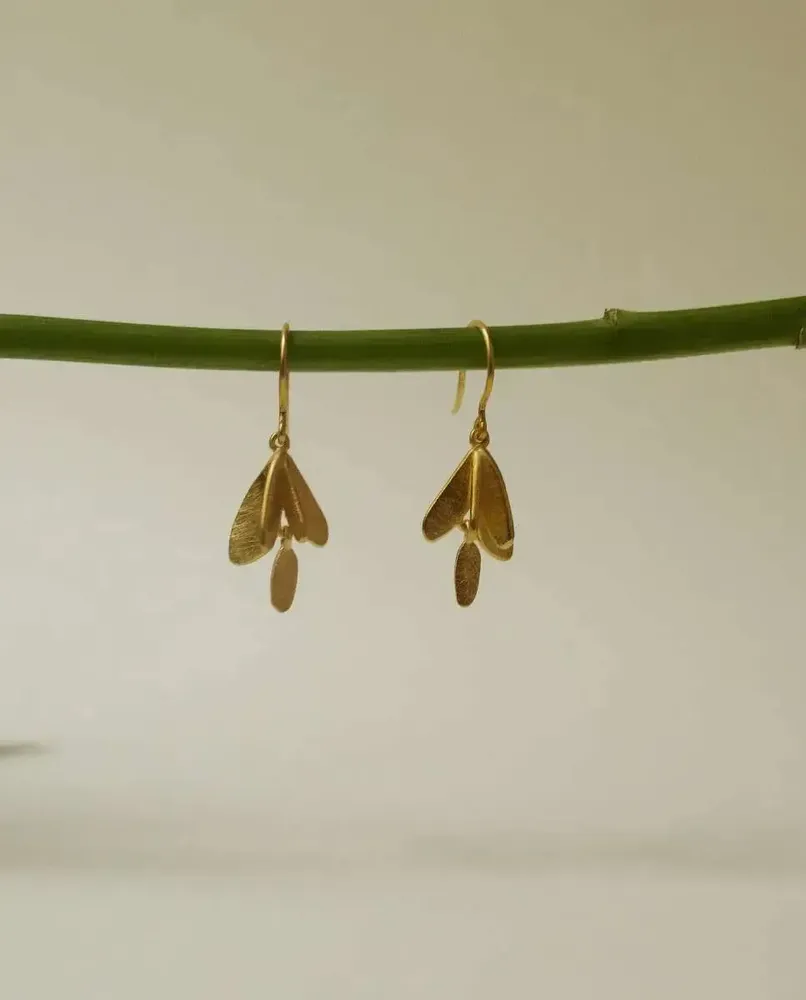 Bijoux - BOUCLES D'OREILLES CROCHET DORÉES VOL - JOIDART