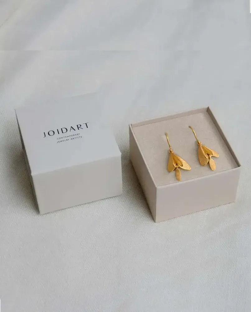 Bijoux - BOUCLES D'OREILLES CROCHET DORÉES VOL - JOIDART