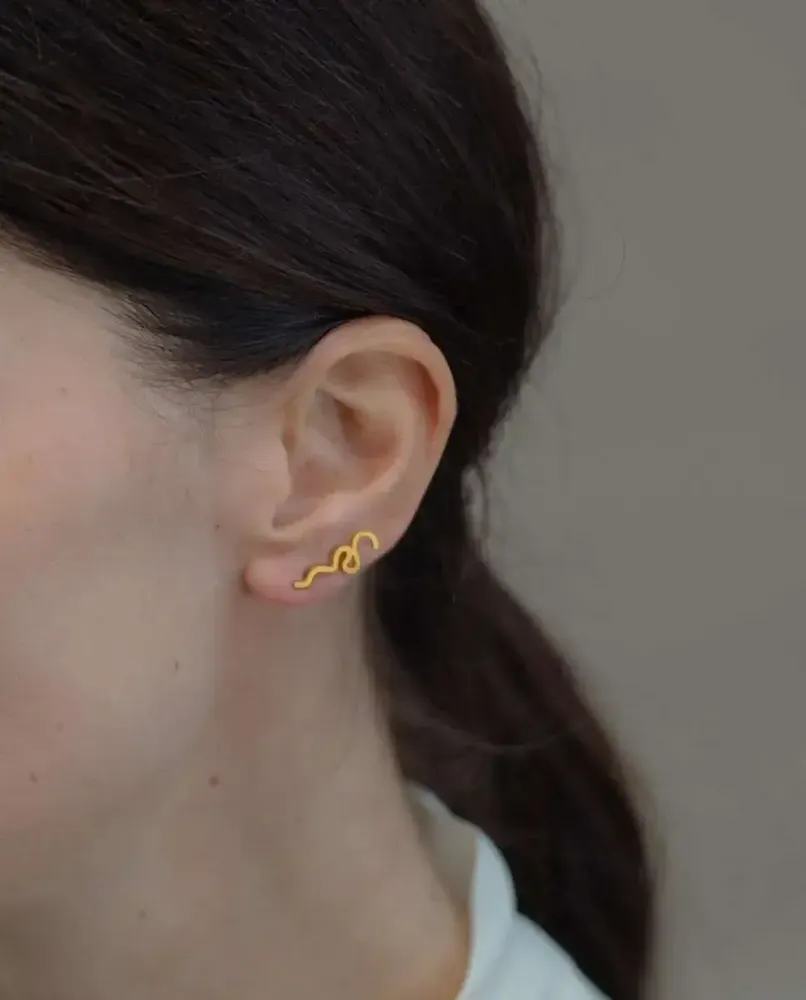 Jewelry - GOLDEN EARRINGS GAUDÍ JEWELRY PALAU GÜELL - JOIDART