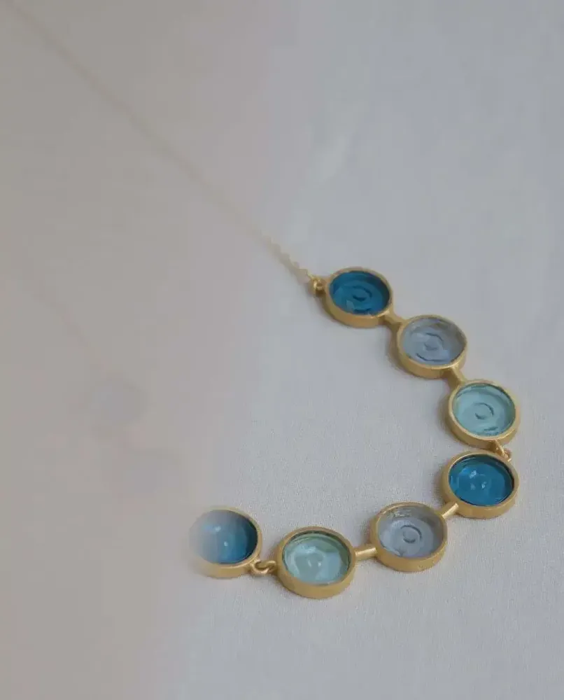 Jewelry - GOLDEN NECKLACE GAUDÍ JEWELRY BLUES - JOIDART