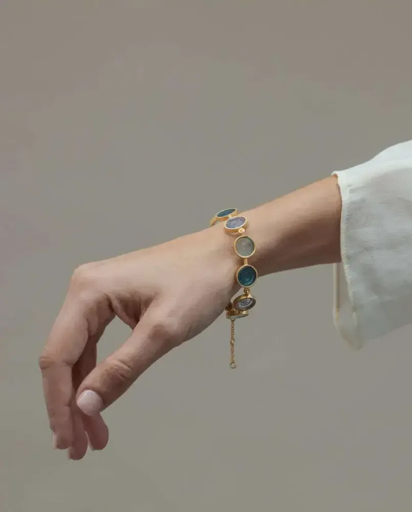 Jewelry - GOLDEN BRACELET GAUDÍ JEWELRY CASA BATLLÓ BLUES - JOIDART