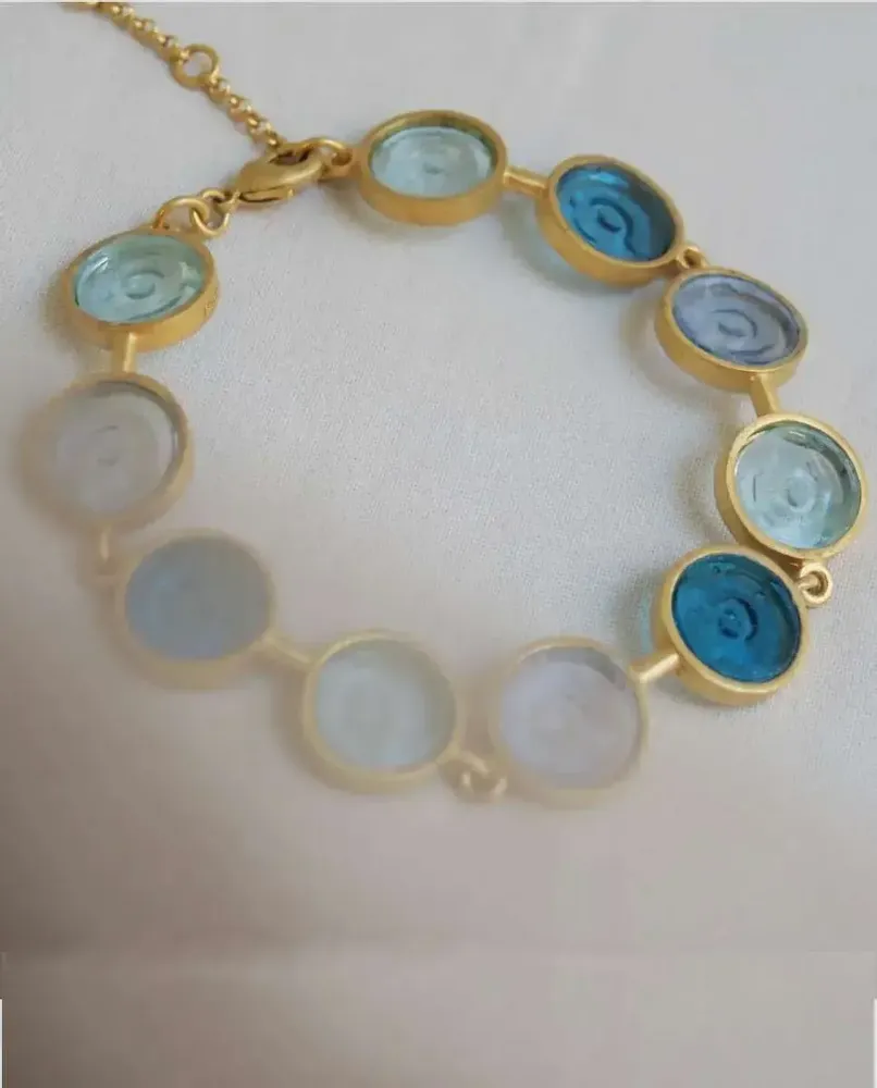 Jewelry - GOLDEN BRACELET GAUDÍ JEWELRY CASA BATLLÓ BLUES - JOIDART