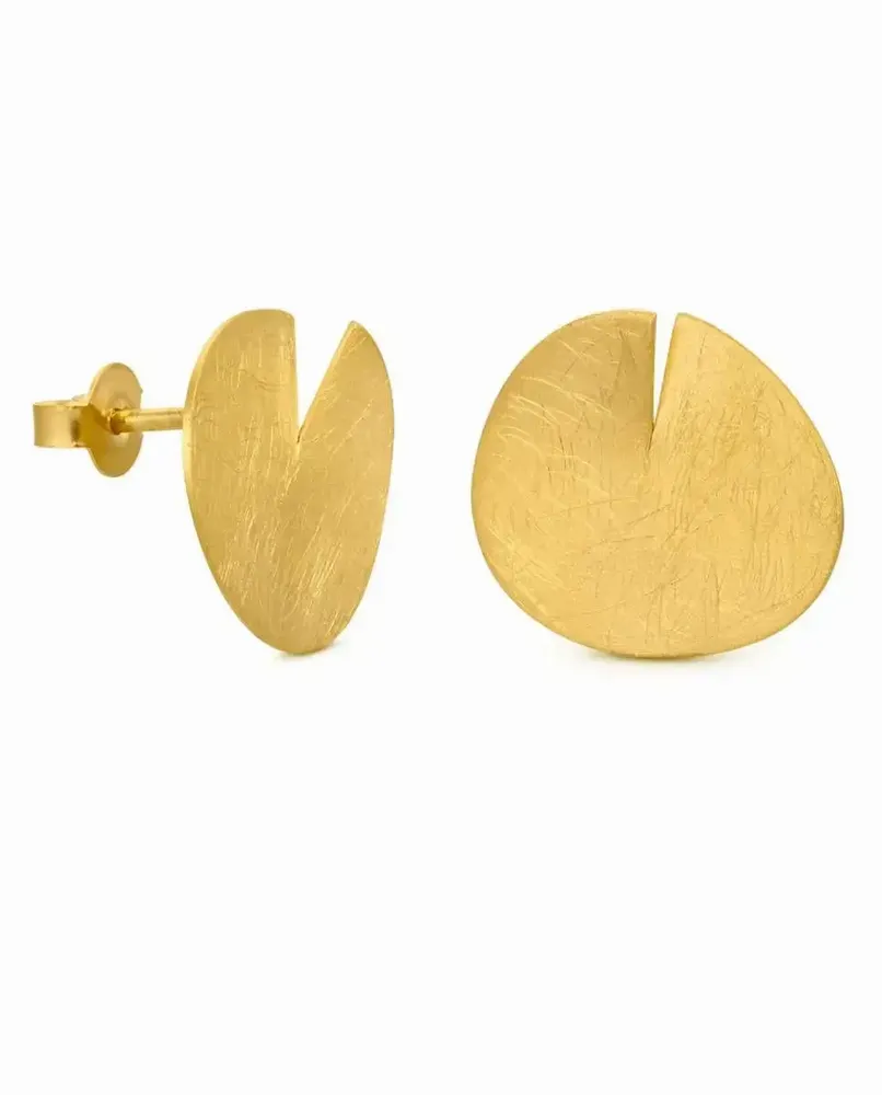 Jewelry - MEDIUM GOLDEN EARRINGS TAGLIO - JOIDART