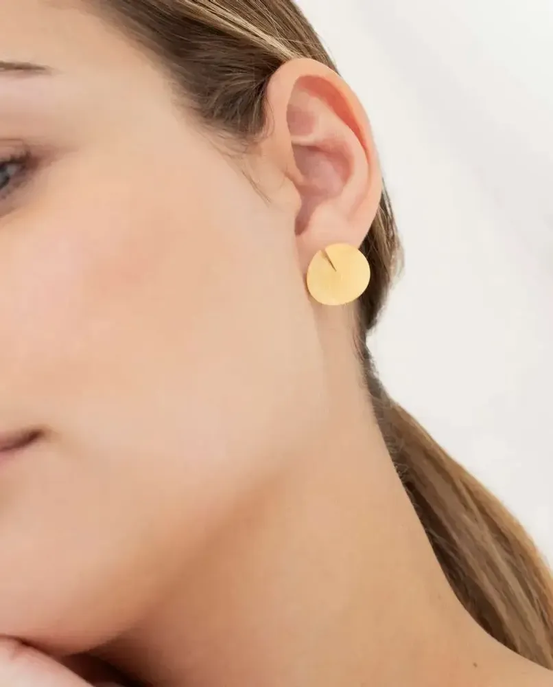 Jewelry - MEDIUM GOLDEN EARRINGS TAGLIO - JOIDART