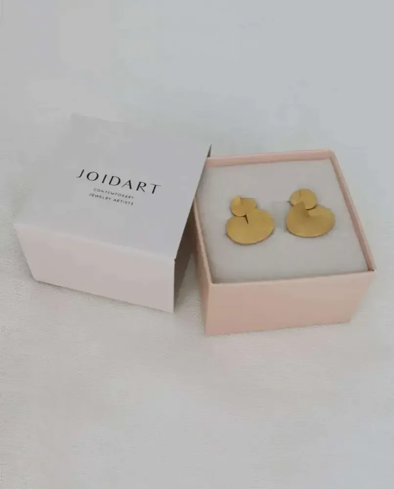 Bijoux - BOUCLES D'OREILLES DOUBLES DORÉES TAGLIO - JOIDART