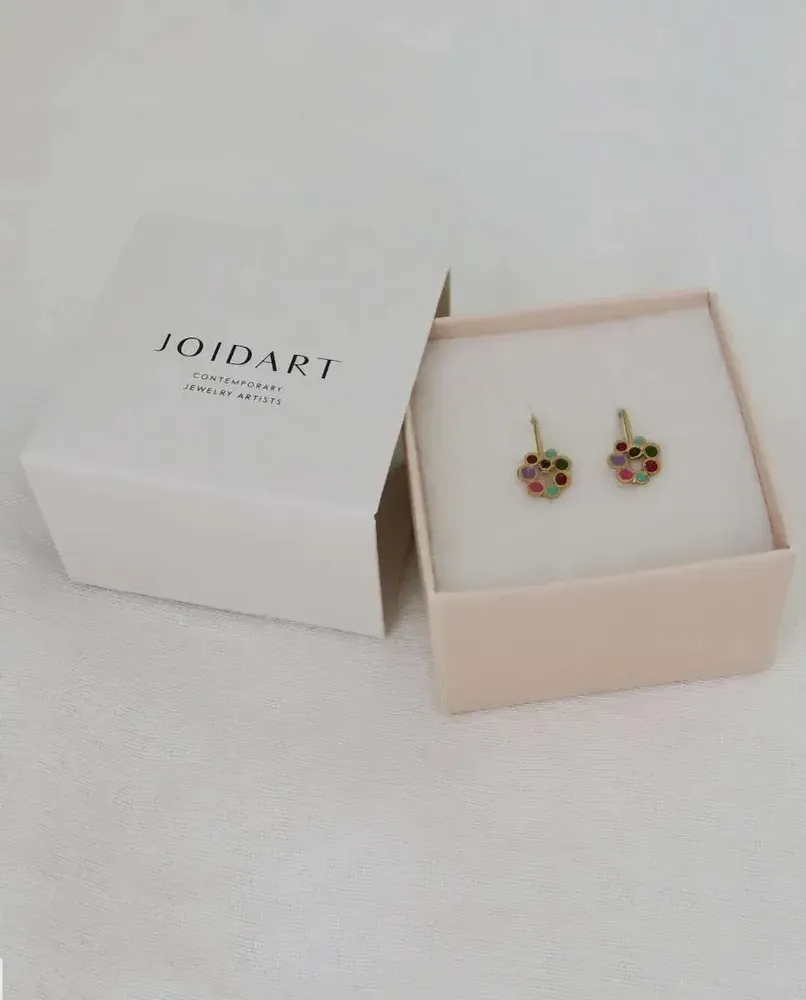 Jewelry - HOOK GOLDEN EARRINGS CANDY COLOURS - JOIDART