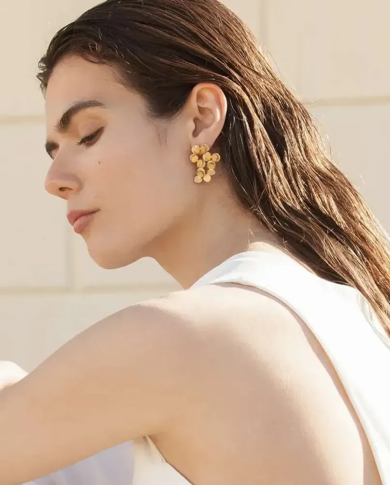 Jewelry - GOLDEN EARRINGS ARAI LARGE - JOIDART