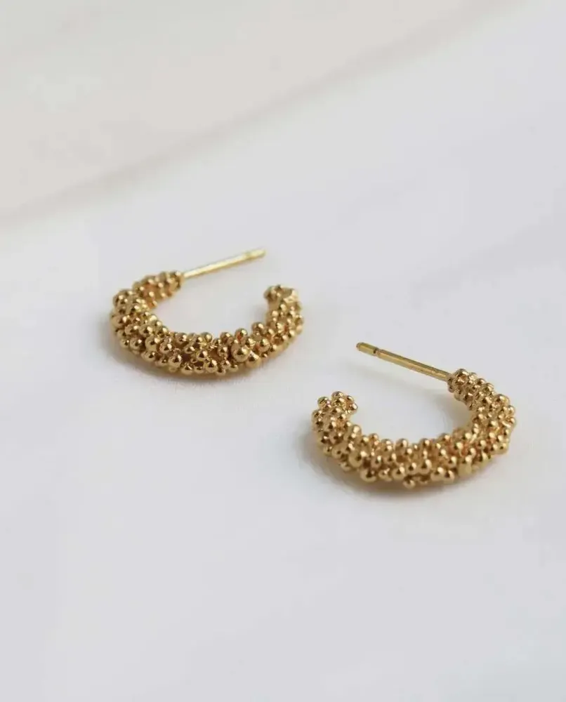 Bijoux - BOUCLES D'OREILLES DORÉES STARDUST MOYENNES - JOIDART