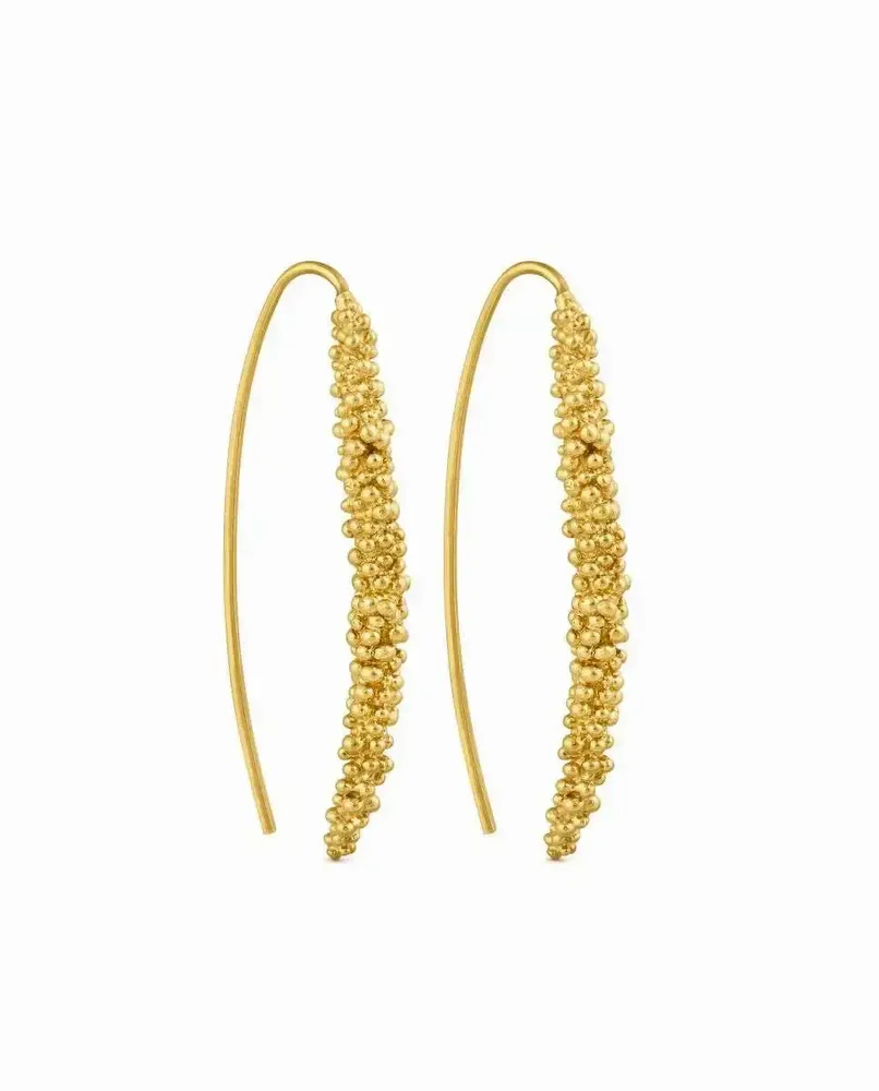 Jewelry - GOLDEN HOOK EARRINGS STARDUST - JOIDART