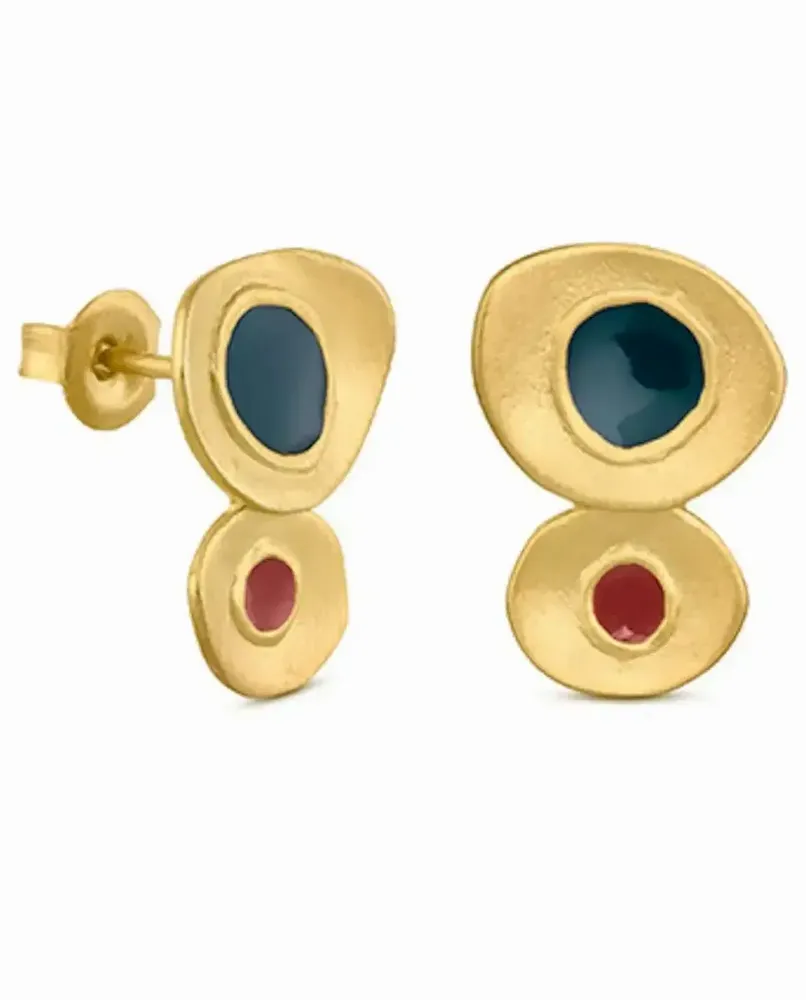 Bijoux - BOUCLES D'OREILLES DORÉES FAVORITA COLORS PETITES - JOIDART