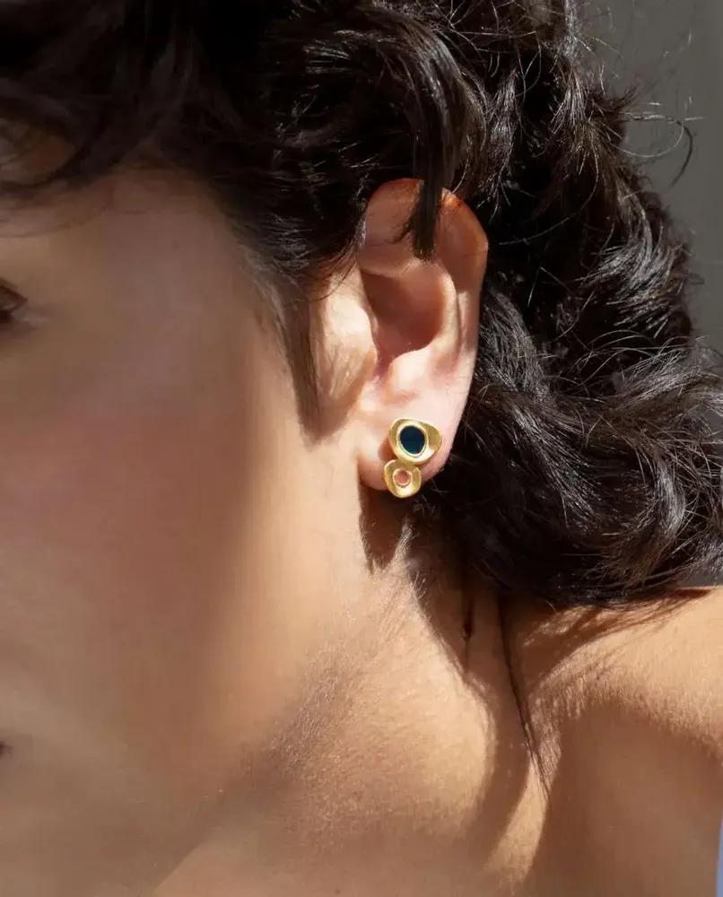 Bijoux - BOUCLES D'OREILLES DORÉES FAVORITA COLORS PETITES - JOIDART