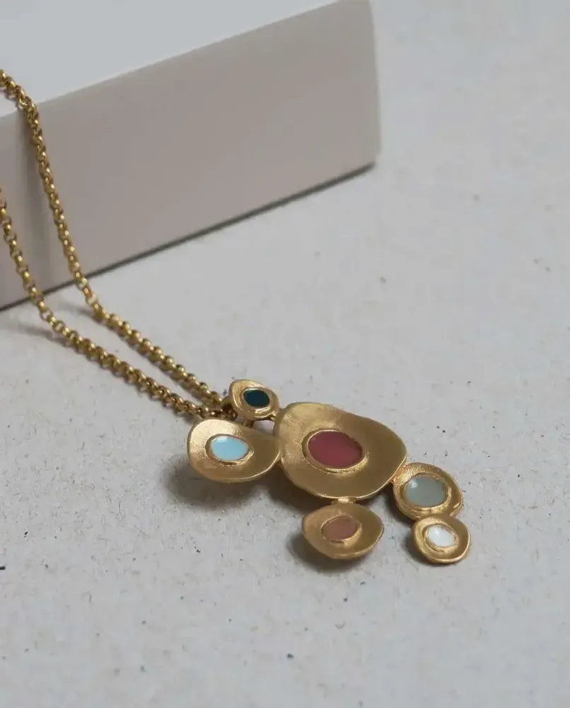 Jewelry - GOLDEN NECKLACE FAVORITA COLORS SMALL - JOIDART