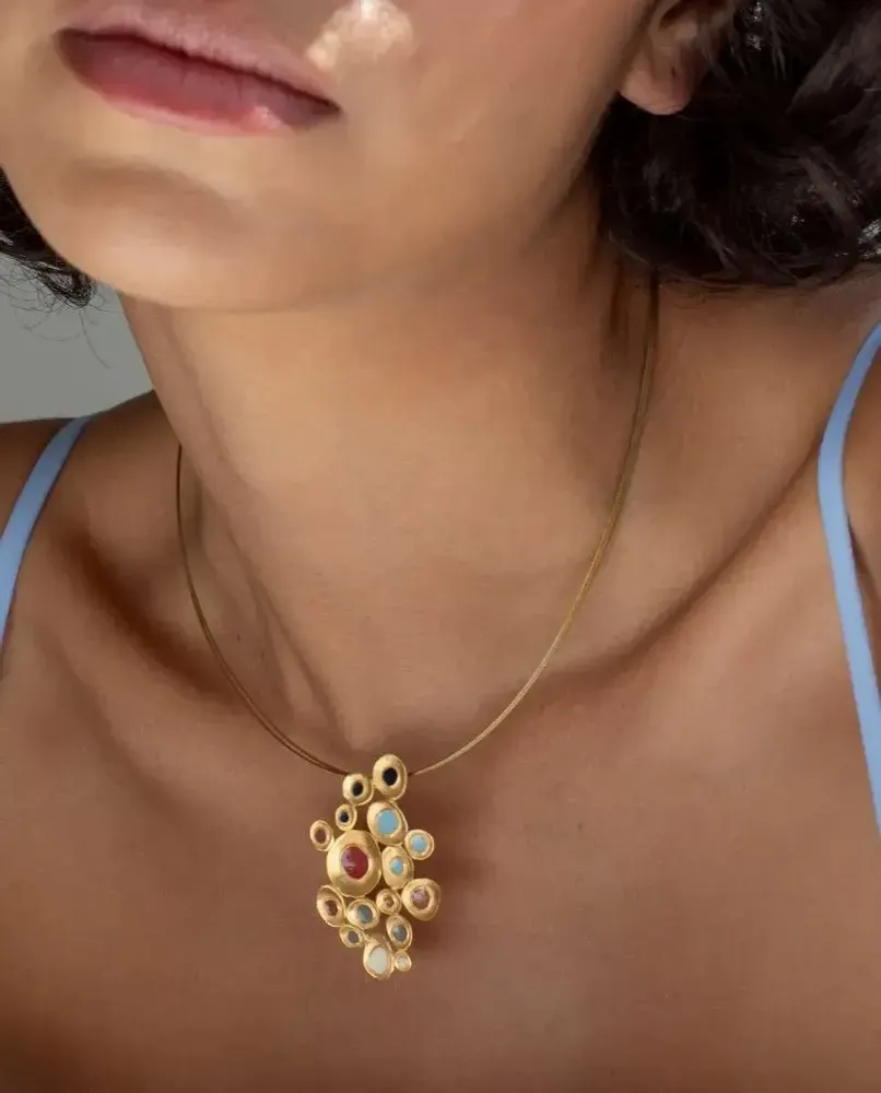 Bijoux - COLLIER DORÉE FAVORITA COLORS GRAND - JOIDART