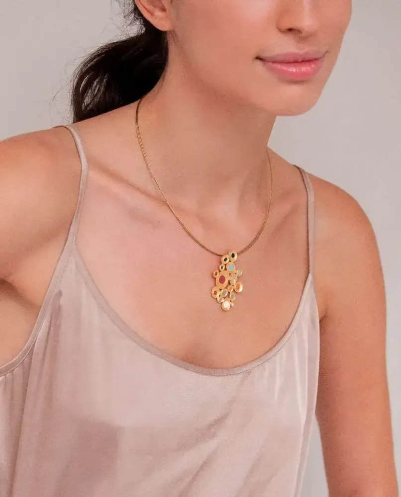 Bijoux - COLLIER DORÉE FAVORITA COLORS GRAND - JOIDART