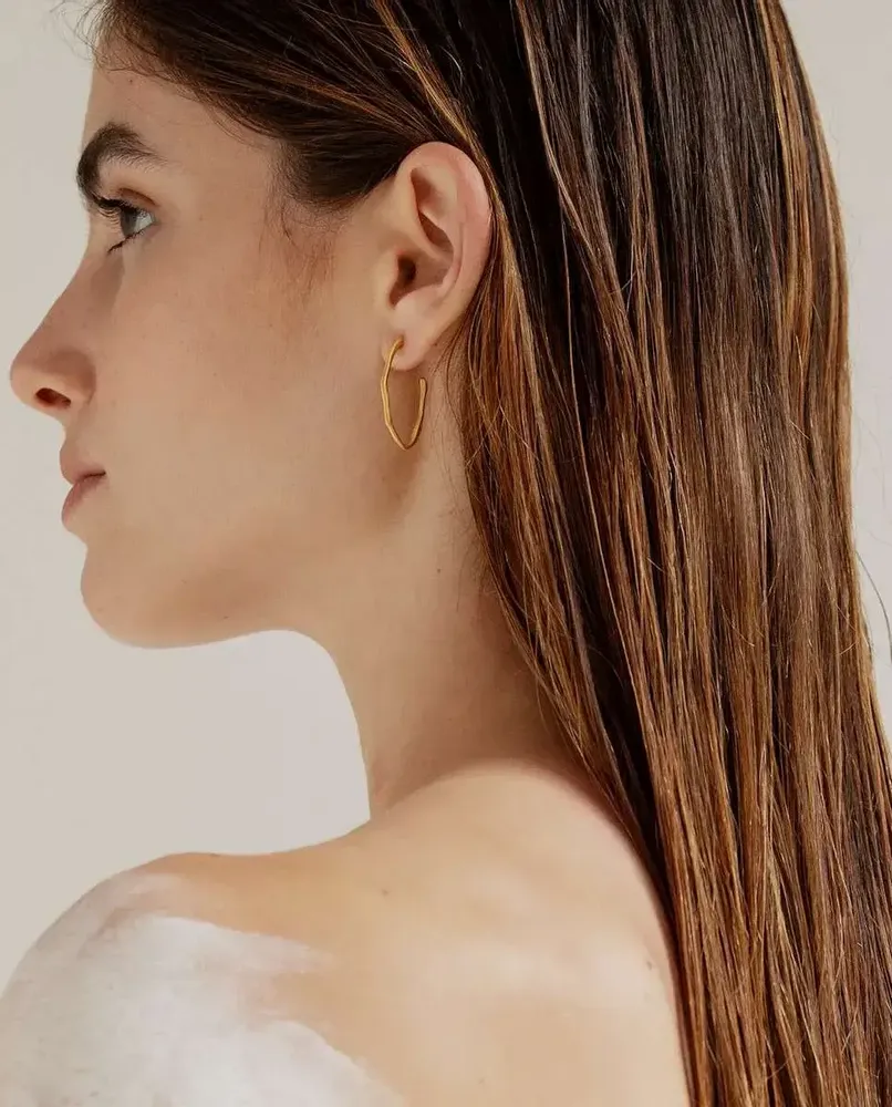 Bijoux - BOUCLES D'OREILLES DORÉES CLARA MOYENNES - JOIDART