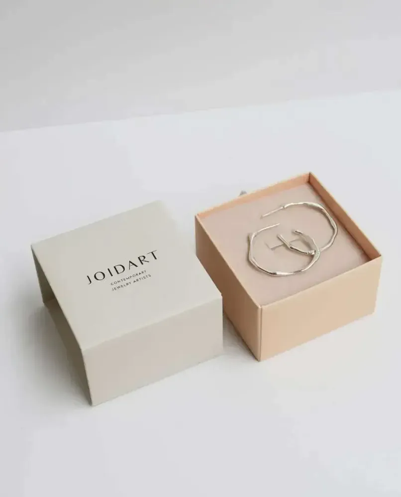 Jewelry - MEDIUM SILVER HOOPS EARRINGS CLARA - JOIDART