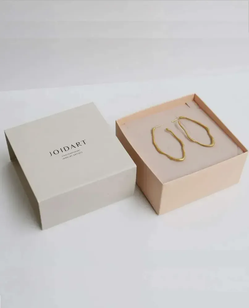 Bijoux - BOUCLES D'OREILLES DORÉES CLARA OVALES GRANDES - JOIDART