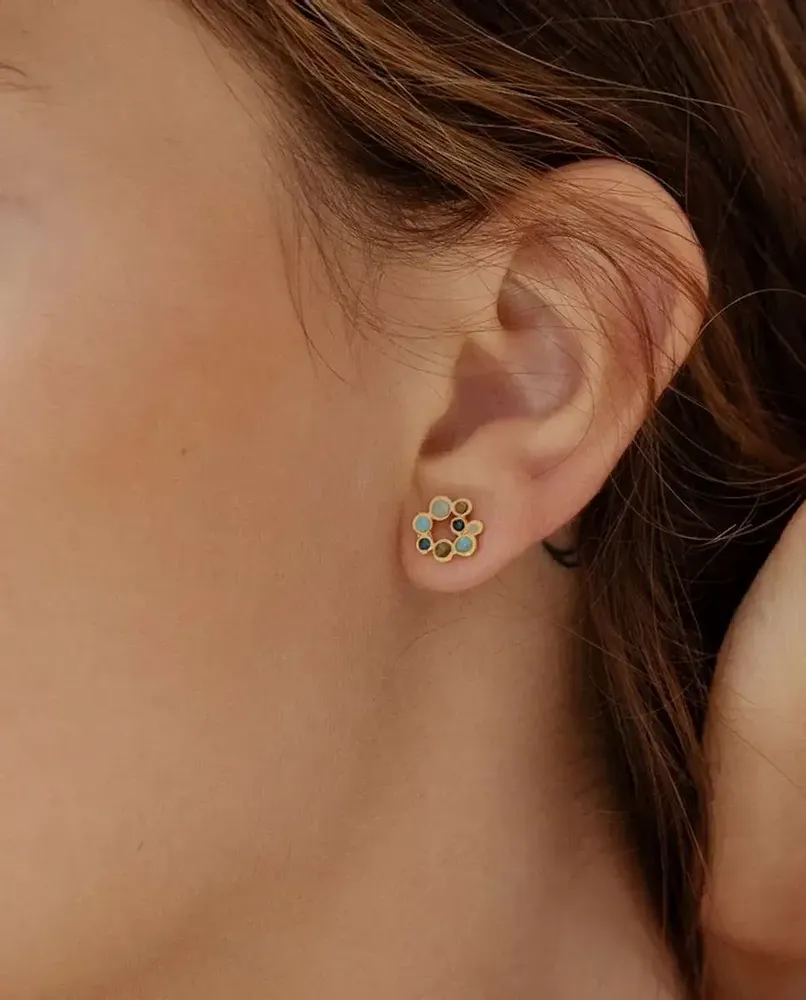 Bijoux - BOUCLES D'OREILLES DORÉES CANDY MOON PETITES - JOIDART