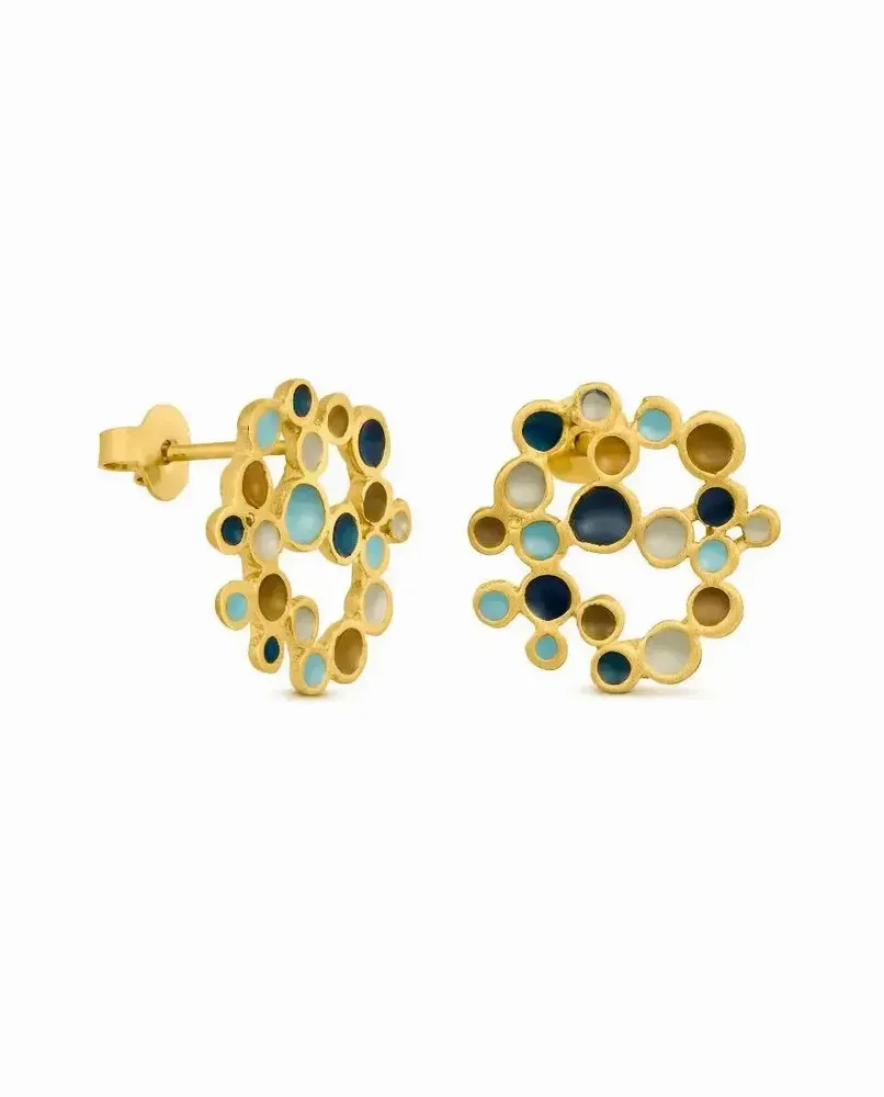 Bijoux - BOUCLES D'OREILLES DORÉES CANDY MOON GRANDES - JOIDART