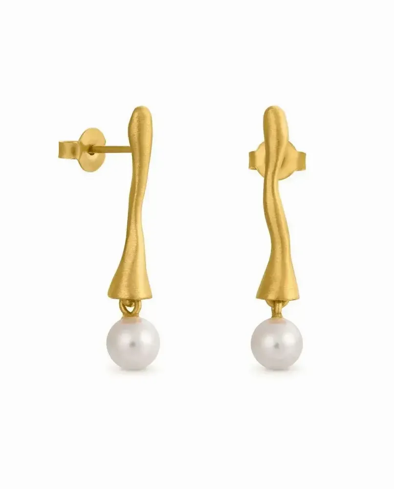 Jewelry - GOLDEN EARRINGS ECLAT WHITE - JOIDART