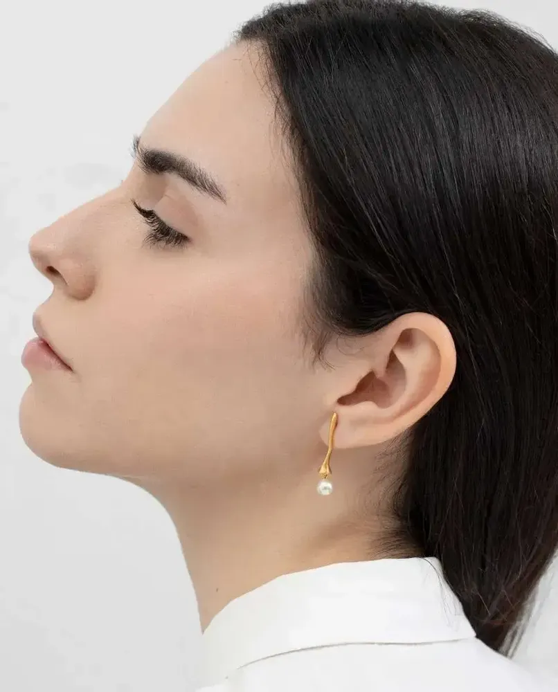 Jewelry - GOLDEN EARRINGS ECLAT WHITE - JOIDART
