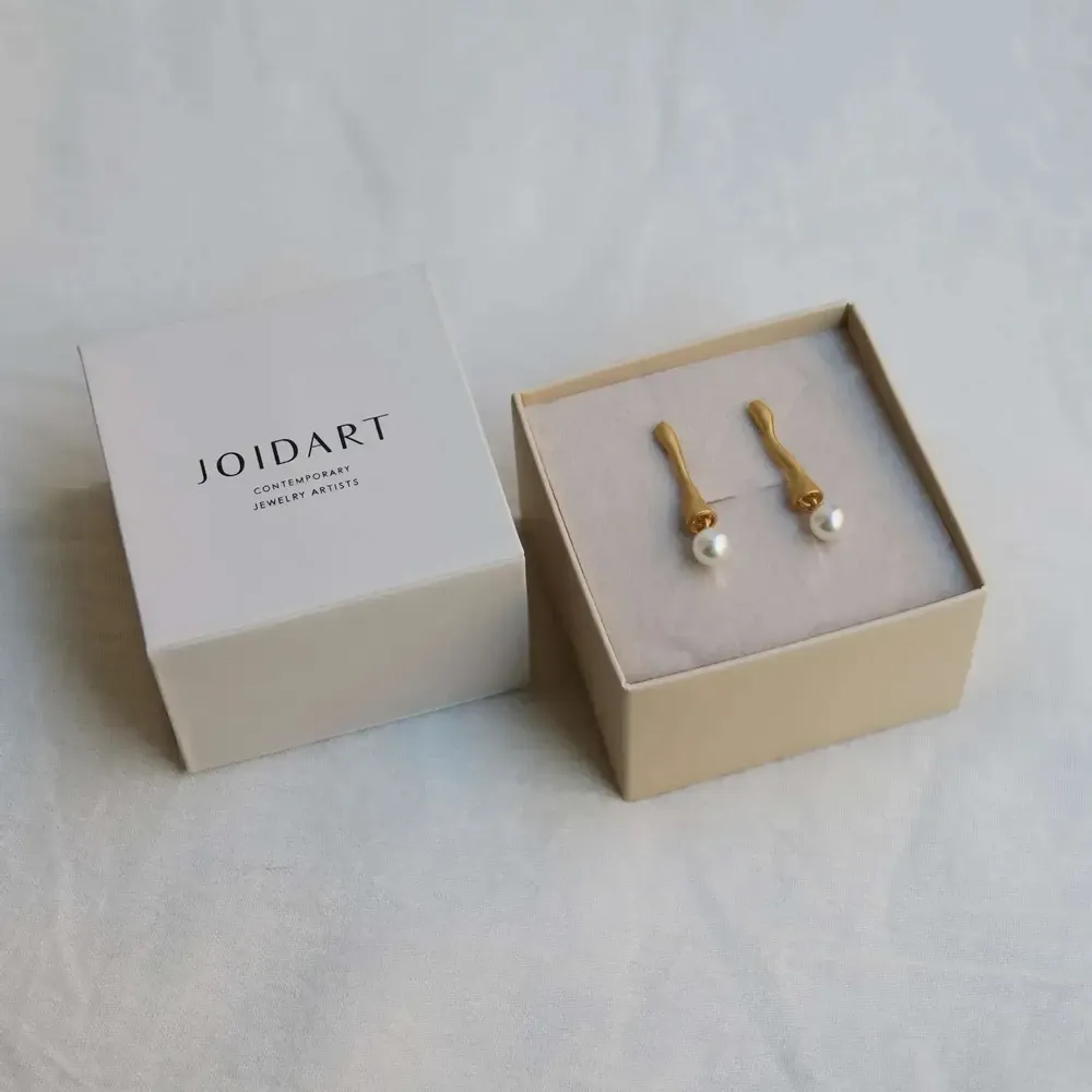 Jewelry - GOLDEN EARRINGS ECLAT WHITE - JOIDART