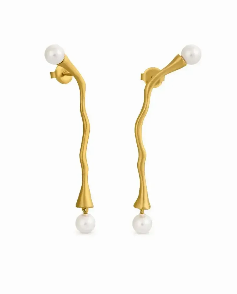 Bijoux - BOUCLES D'OREILLES LONGUES DORÉES ECLAT - JOIDART