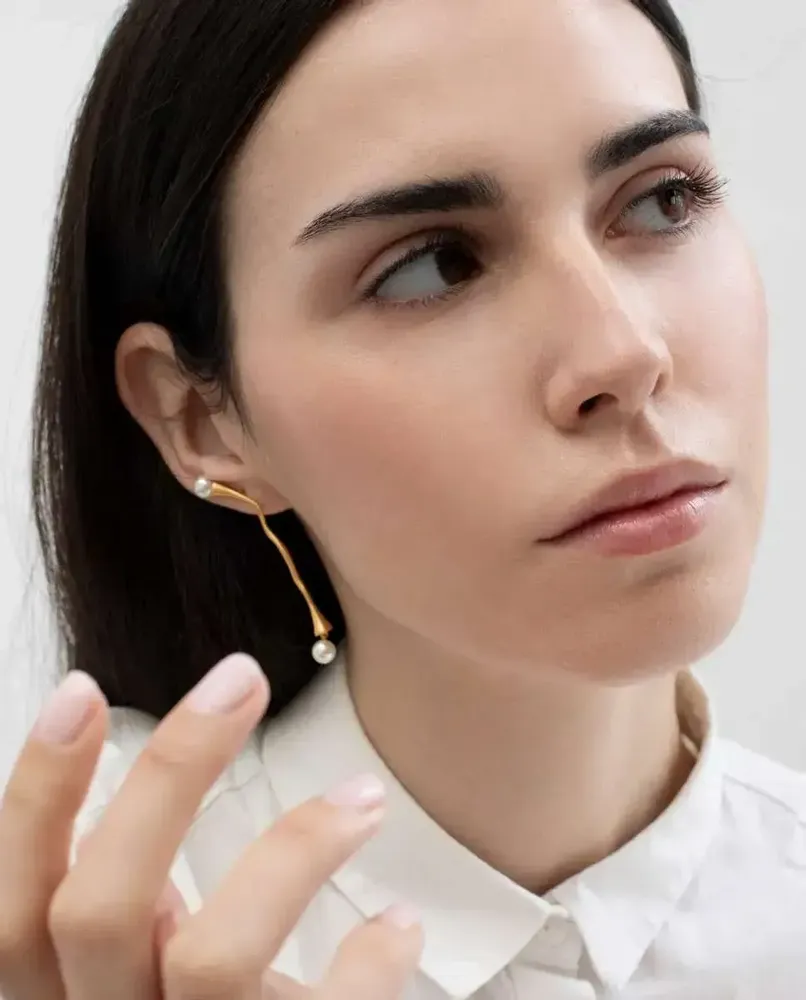 Bijoux - BOUCLES D'OREILLES LONGUES DORÉES ECLAT - JOIDART