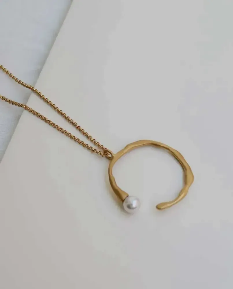 Jewelry - GOLDEN NECKLACE ECLAT CIRCLE - JOIDART