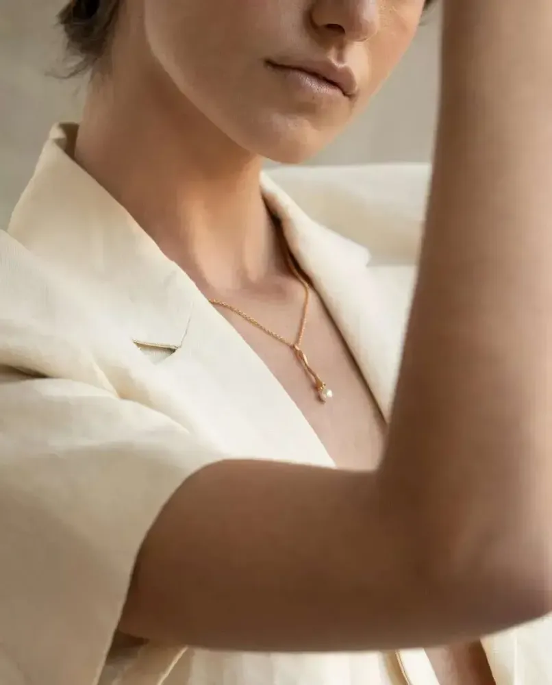 Bijoux - COLLIER DORÉE ECLAT BLANC - JOIDART