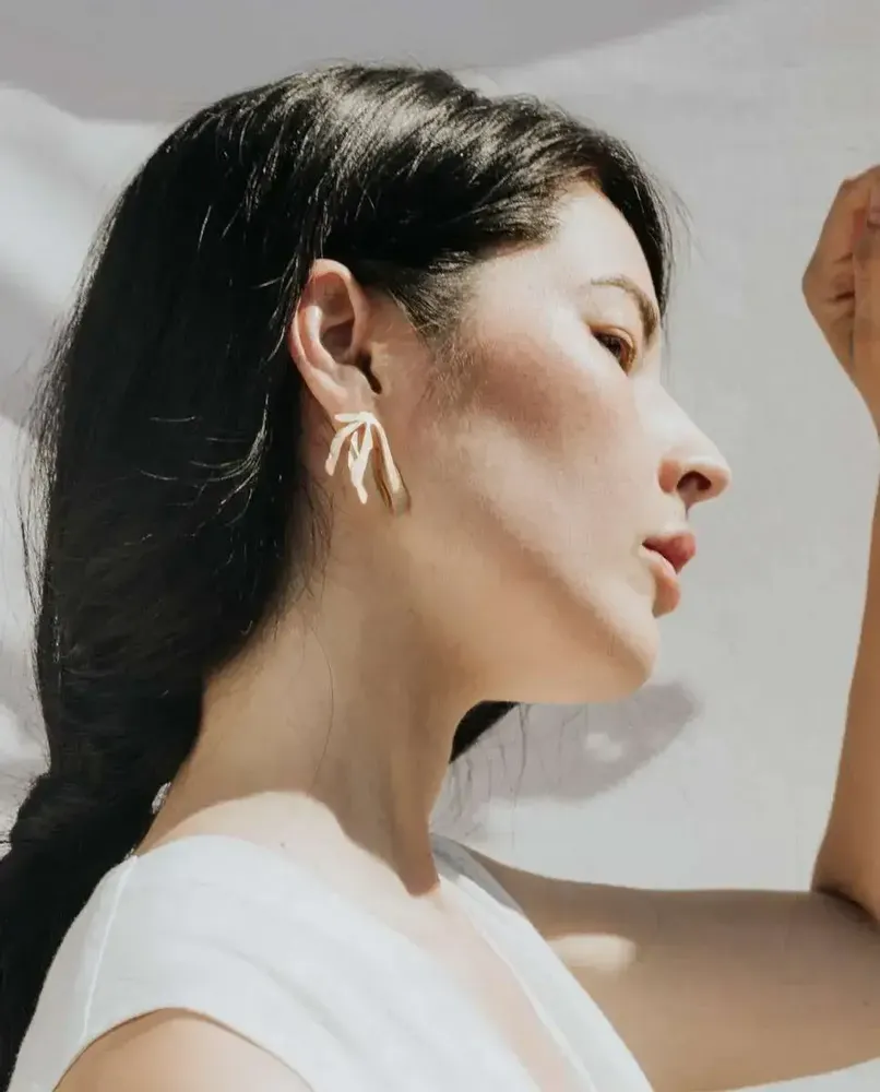 Bijoux - BOUCLES D'OREILLES DORÉES EXOTICA GRANDES - JOIDART