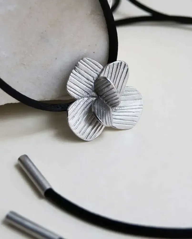 Jewelry - SILVER NECKLACE PAMPALONIA CORD - JOIDART