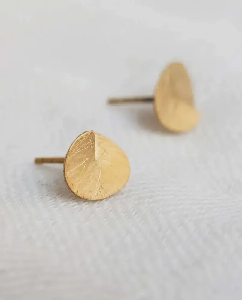 Bijoux - BOUCLES D'OREILLES PETITES DORÉES TAGLIO - JOIDART