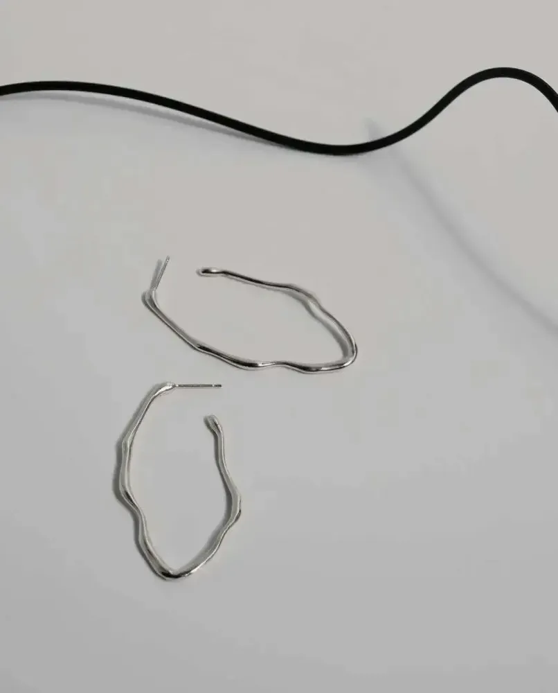 Bijoux - BOUCLES D'OREILLES EN ARGENT CLARA OVALES GRANDES - JOIDART