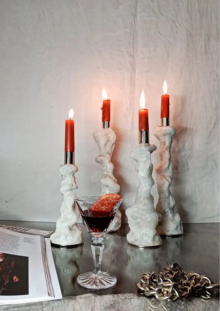 Candlesticks and candle holders - Candle holders TORCO - Frozen relics - CENSIS RUBLISS