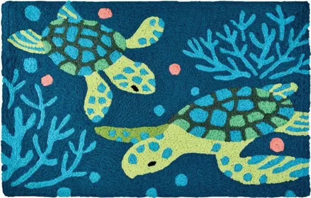 Autres tapis - petit tapis jellybean deep ses turtles - KARENA INTERNATIONAL