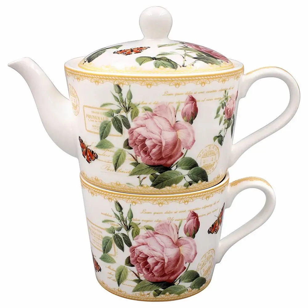 Tea and coffee accessories - tea for one rose redoute - KARENA INTERNATIONAL