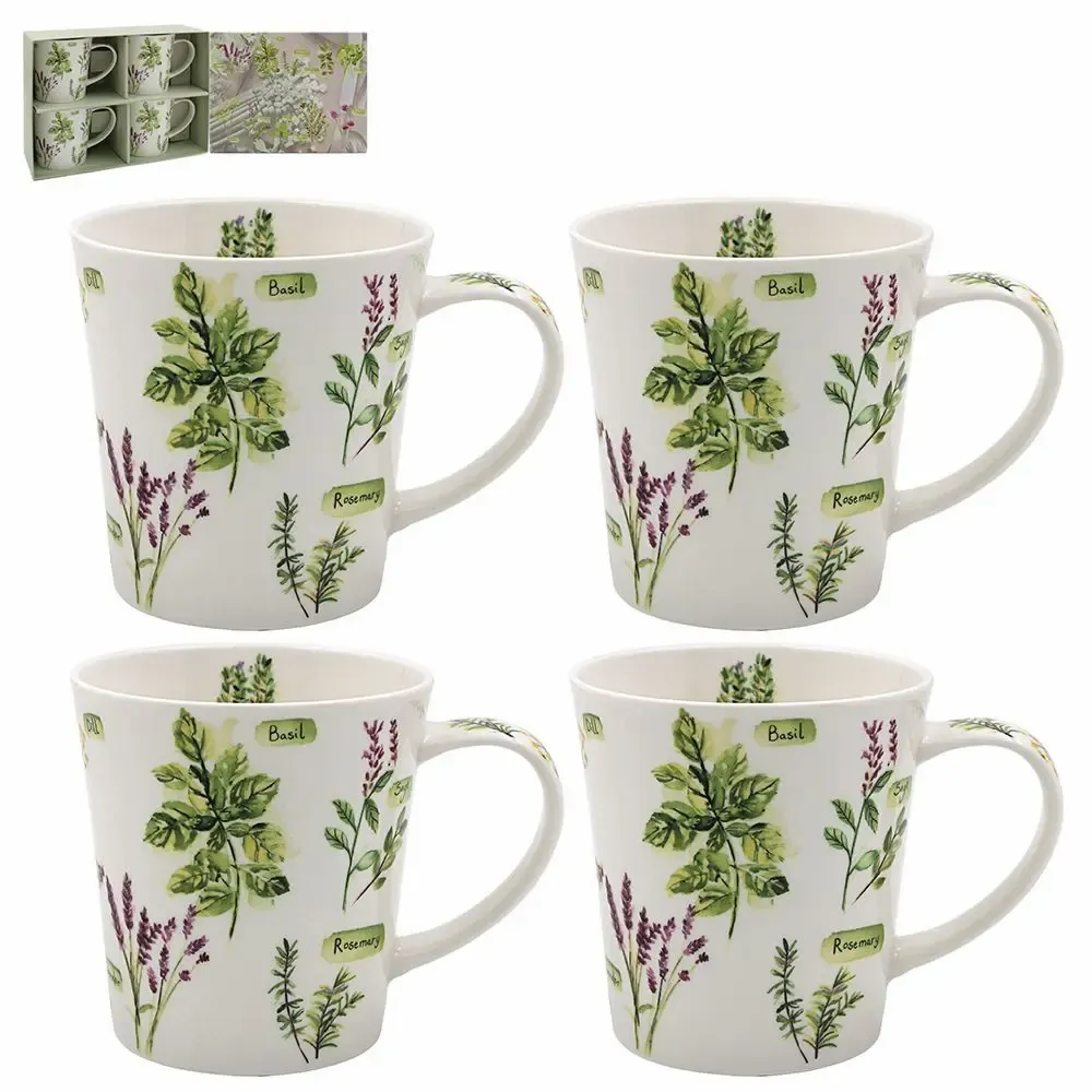 Tasses et mugs - set 4 mugs herb garden - KARENA INTERNATIONAL