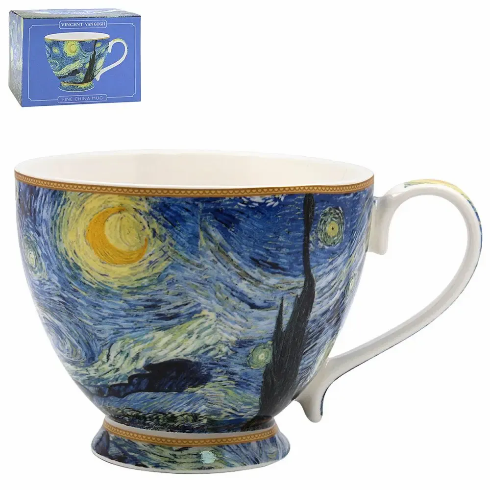 Tea and coffee accessories - footed mug Van Gogh - KARENA INTERNATIONAL