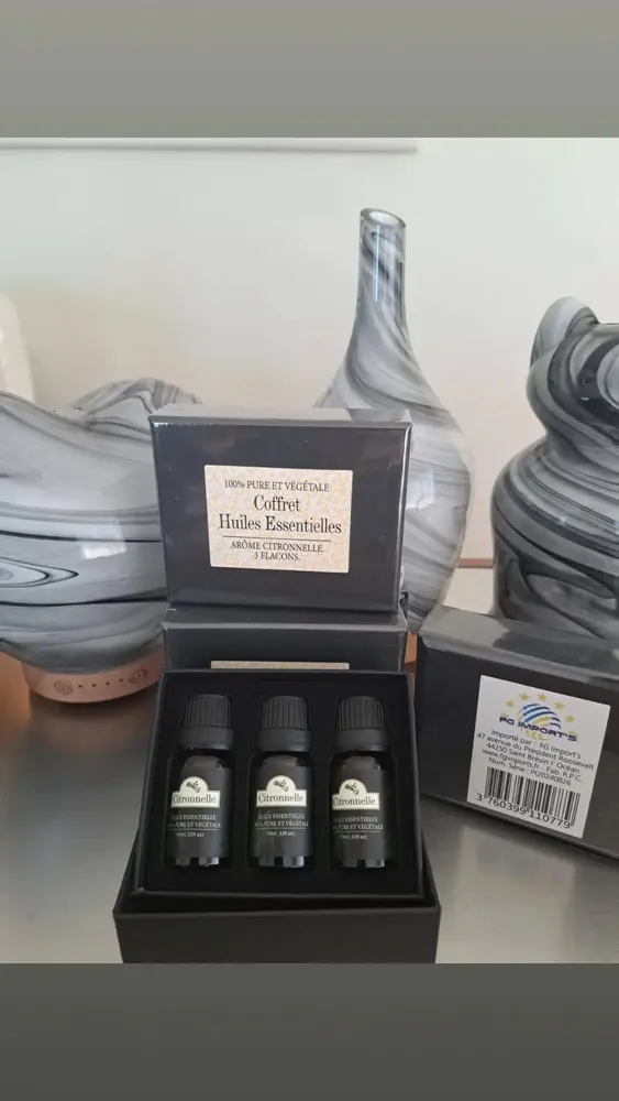 Parfums d'intérieur - 3 HUILES ESSENTIELLES 100% NATURELLE - FG IMPORTS